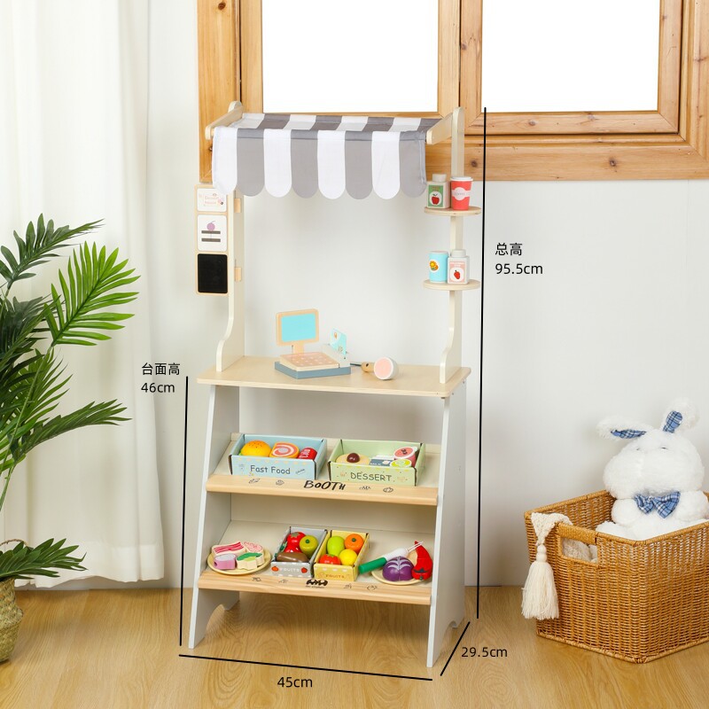 Juego de simulación de frutas de madera transfronterizo para niños, juguetes de juego de imitación, utensilios de cocina para guardería, regalo al por mayor image 13