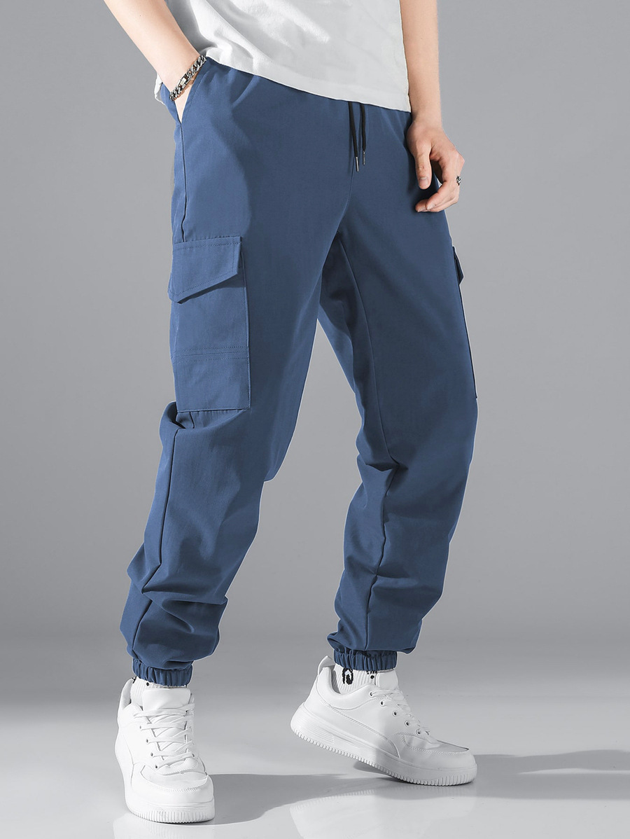 New workwear pants, high street casual multi pocket leggings, men's_voghion.com