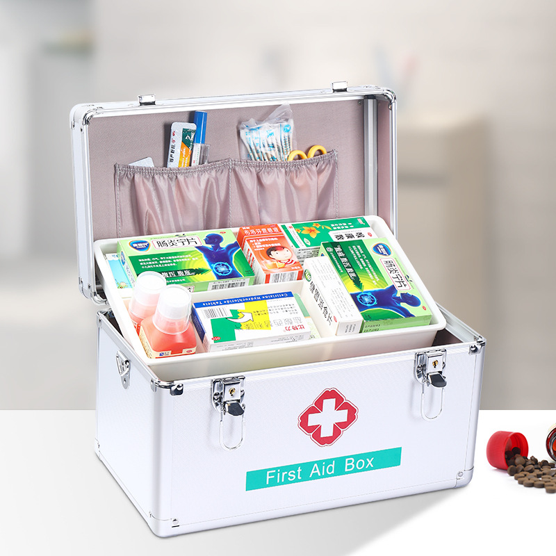 First Aid Kit for Home, Outpatient Emergency Kit, Large Capacity, Children's Medical Box, Household Full Set of Medications for Storage, Emergency Bag