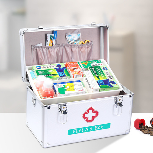 First Aid Kit for Home, Outpatient Emergency Kit, Large Capacity, Children's Medical Box, Household Full Set of Medications for Storage, Emergency Bag
