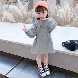 女童连衣裙秋装2025新款宝宝衣服洋气时髦儿童秋季裙子小童公主裙