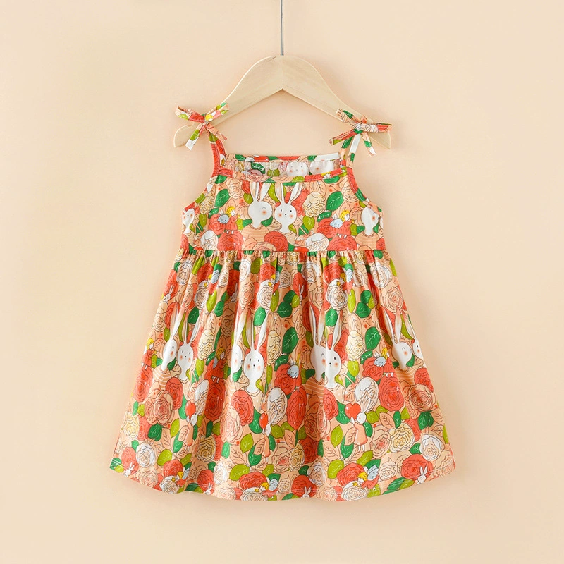 Летний детский бренд slip dress для принцессы, детская одежда, цветочная вышивка