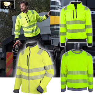 Customized Windproof, Waterproof and Velvet Outdoor Thermal Reflective Clothing Jacket Road Construction Outdoor Rescue Work Clothes Processing