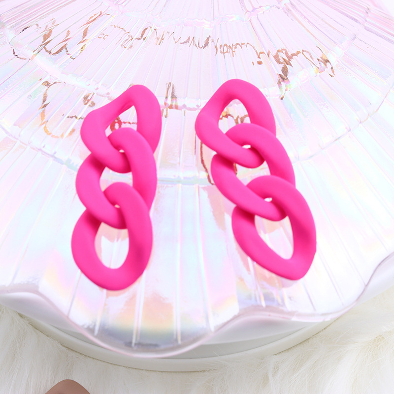 13g Weight Drop Earrings Classification 1 Pair Quantity Daily Occasion Acrylic Material Geometric Pattern Women'S Gender Spray Paint Design Simple Style Style 1 Pair Simple Style Geometric Spray Paint Arylic Drop Earrings 5