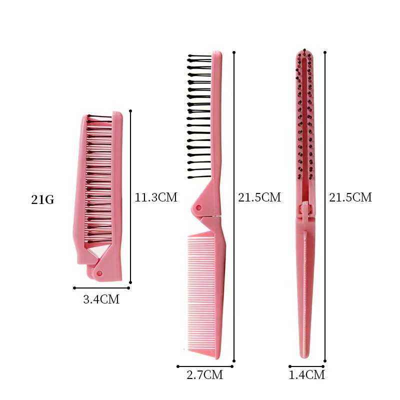 peine plegable portátil para niñas peinado especial masaje peinado bandeja de cabello trenzado peinado de viaje de dos usos para niños