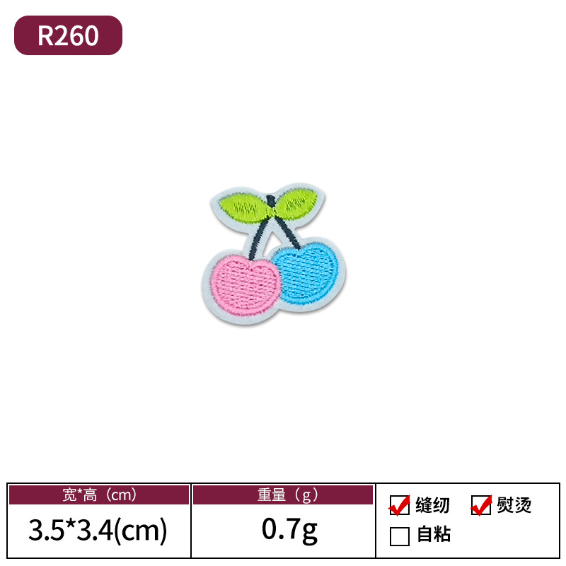 Amazon animado animal bordado tela pegada con pegamento de espalda se puede escaldar sin costura parche pegado vestido decoración Patch