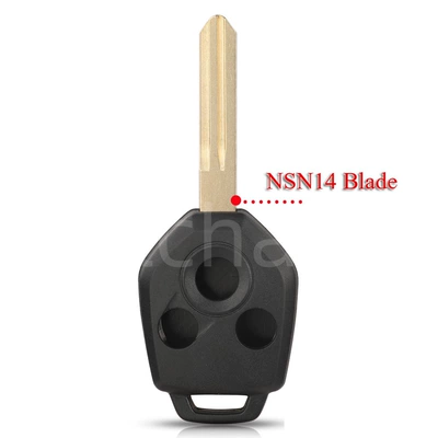 Car Keys plate key shell Forester Outback - 3-button-flat-milling-embryo-nsn14