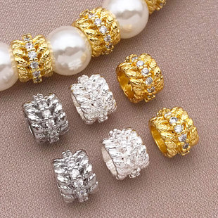18K�~�ɽ�ɫ�ʯ�����׸���A����ë���龎�K����diy�Ʒ���