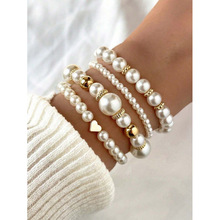 F 49947 Heart Pearl Bracelet Set ���ķ����������羳����
