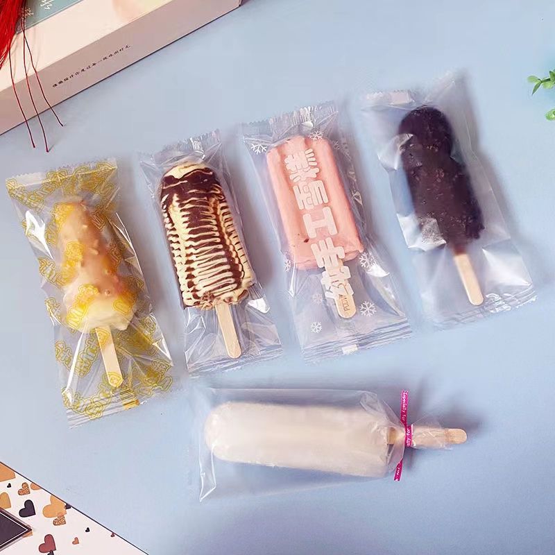 纯手工雪糕包装袋透明磨砂机封袋棒冰冰棍袋袋雪糕木棒冰淇淋袋子