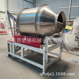 不锈钢滚筒搅拌机 食品拌料机图片 卤味鸡爪鸭翅调味机视频