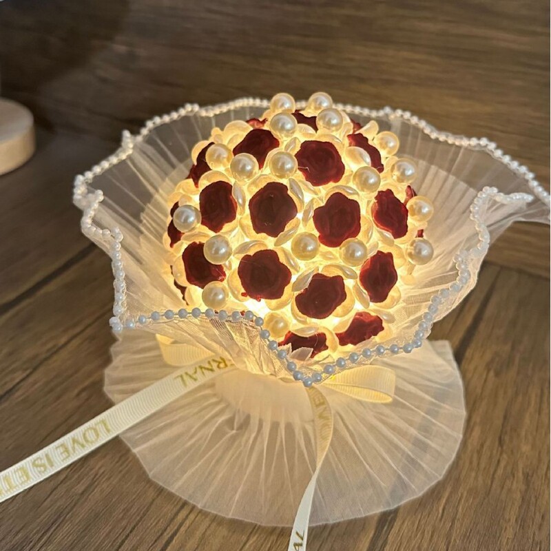 520 Hand-woven diy Rose Nightlight Never-dying Flowers for Best Friend Mother's Day Bouquet Gift Tanabata 520 Hand-woven diy Rose Nightlight Never-dying Flowers for Best Friend Mother's Day Bouquet Gift Tanabata