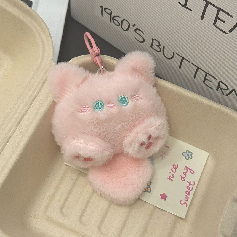 人気のかわいいぬいぐるみペンダント猫ソフトロングテールキーホルダーガールフレンドバッグペンダントアクセサリー|undefined