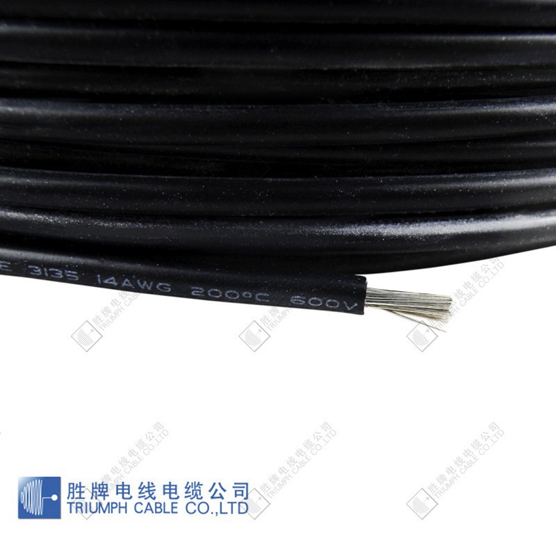 美标高温硅胶线UL3135-14AWG镀锡铜高温线锂电新能源汽车硅胶电线