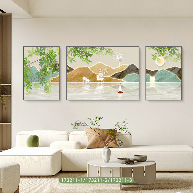 深セン大芬油画村現代シンプルなリビングルームの装飾画|undefined