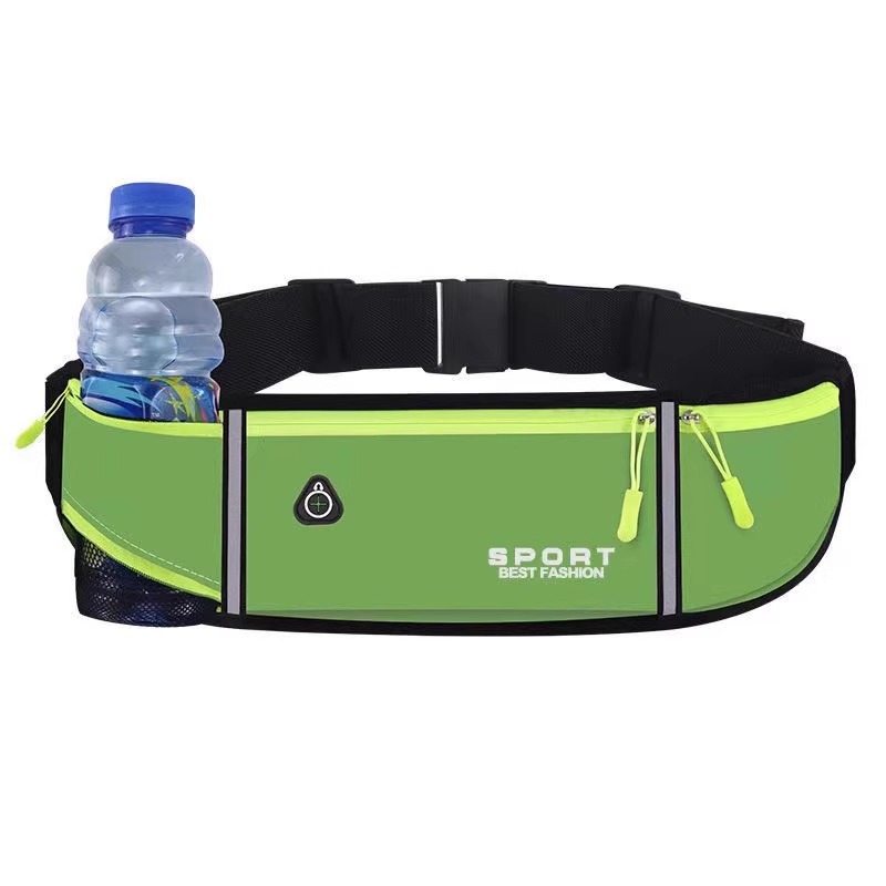 [water bottle model] green - sports waist bag