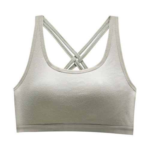 Pure cotton wire-free one-piece plus-size underwear for women, beauty back design, small bust shaping bra, foundation sports backless bra, camisole, corset