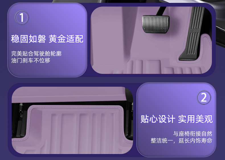 Special Double-Layer Floor Mats for the Changan Qiyuan A06 Model, Available in Multiple Colors