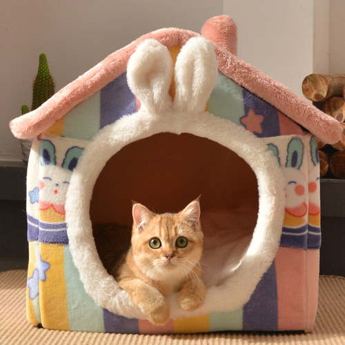 Manufacturer wholesale cat beds cat villas dog beds houses all seasons universal popular enclosed cat houses pet supplies