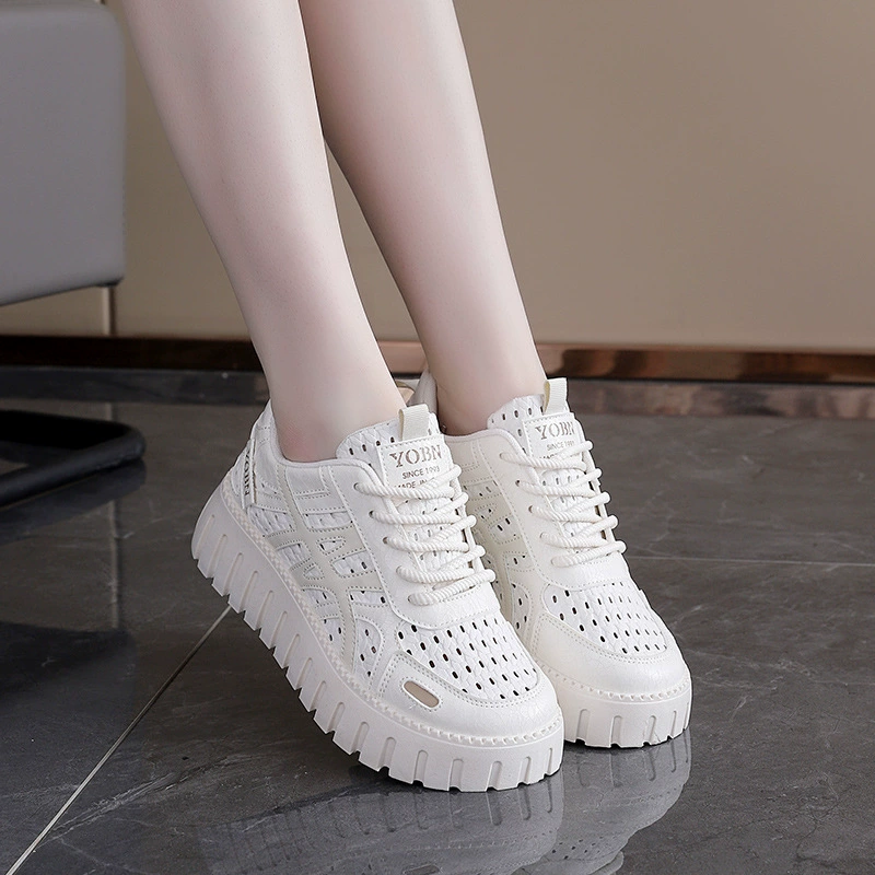 Summer footwear, universal mesh breathable sports shoes platform