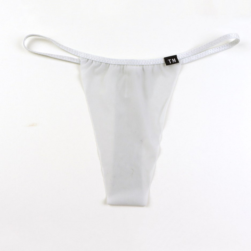 New Men's Sexy Seamless Thong Low-Rise Breathable Thin Nylon Elastic Thong Underwear T-Pants