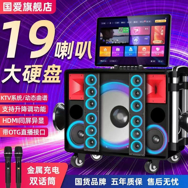 2Guoai K10 Outdoor Audio Singing Ktv Karaoke Machine All-In-One Singing All-In-One High Power Other Delivery