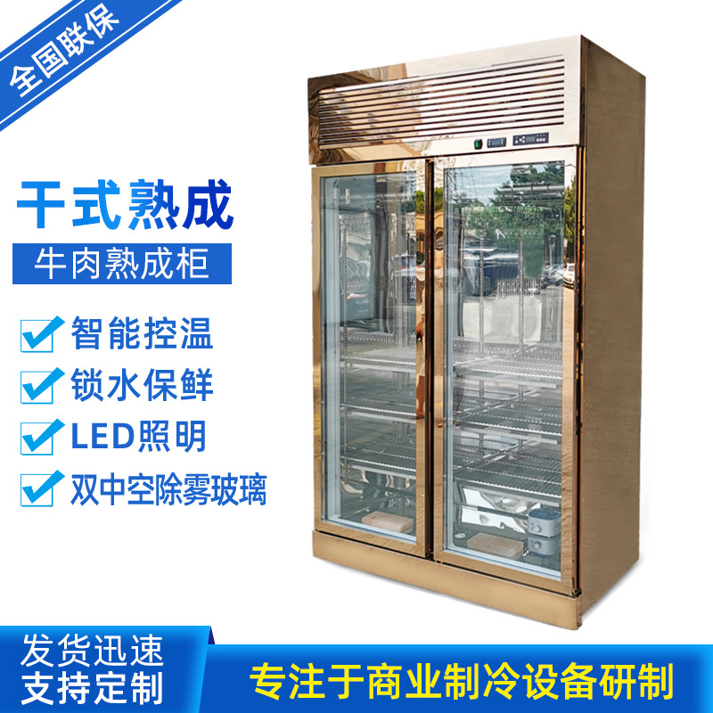 冰力鲜厂家直供牛肉猪肉熟成柜商用干式西餐厅牛排柜湿式保鲜