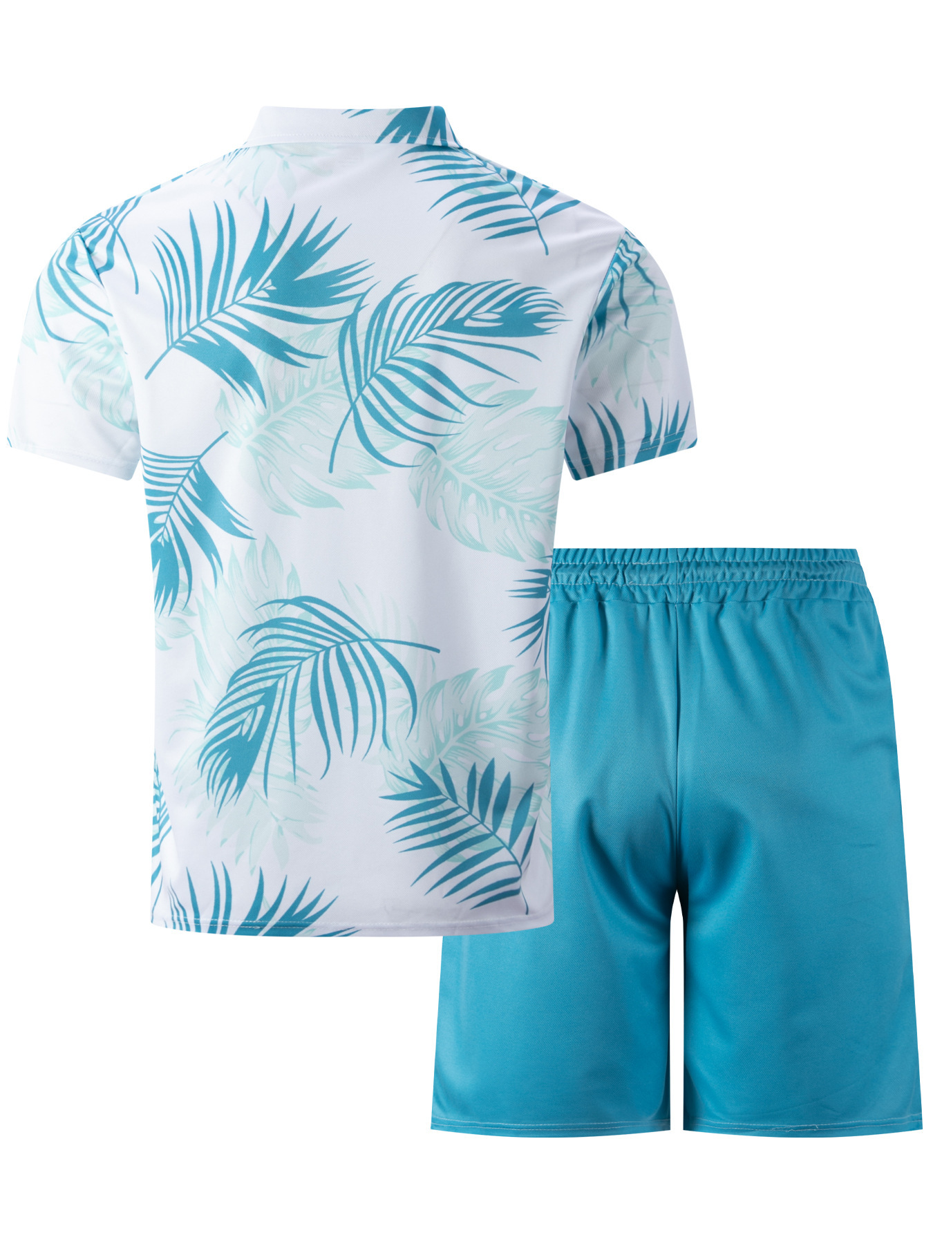Conjunto de polo e calções de homem secagem rápida casual_voghion.com