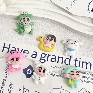 Pvc Soft Wax Crayon Cute Little New Dinosaur DIY Accessories Hair Accessories Hole Shoes Cream Mobile Phone Case Stationery Box Handmade