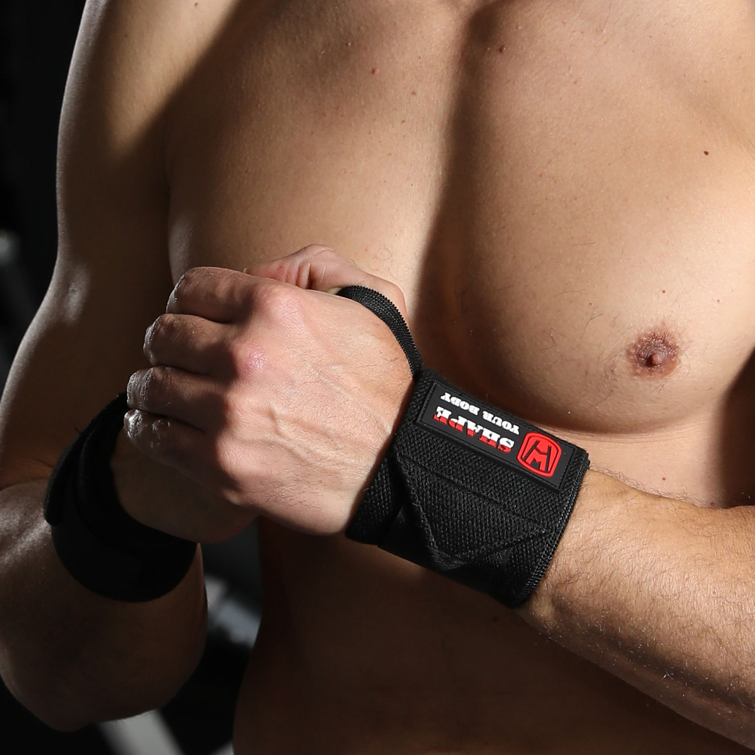 Protector de muñeca profesional de acondicionamiento físico vendaje anti-esguince entrenamiento de fuerza masculino y femenino levantamiento de pesas tirón duro ajustable correa de muñeca