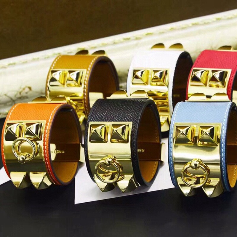Jewelry wholesale rivet leather CDC palm print leather bracelet cross pattern star female bracelet cowhide bracelet Jewelry wholesale rivet leather CDC palm print leather bracelet cross pattern star female bracelet cowhide bracelet