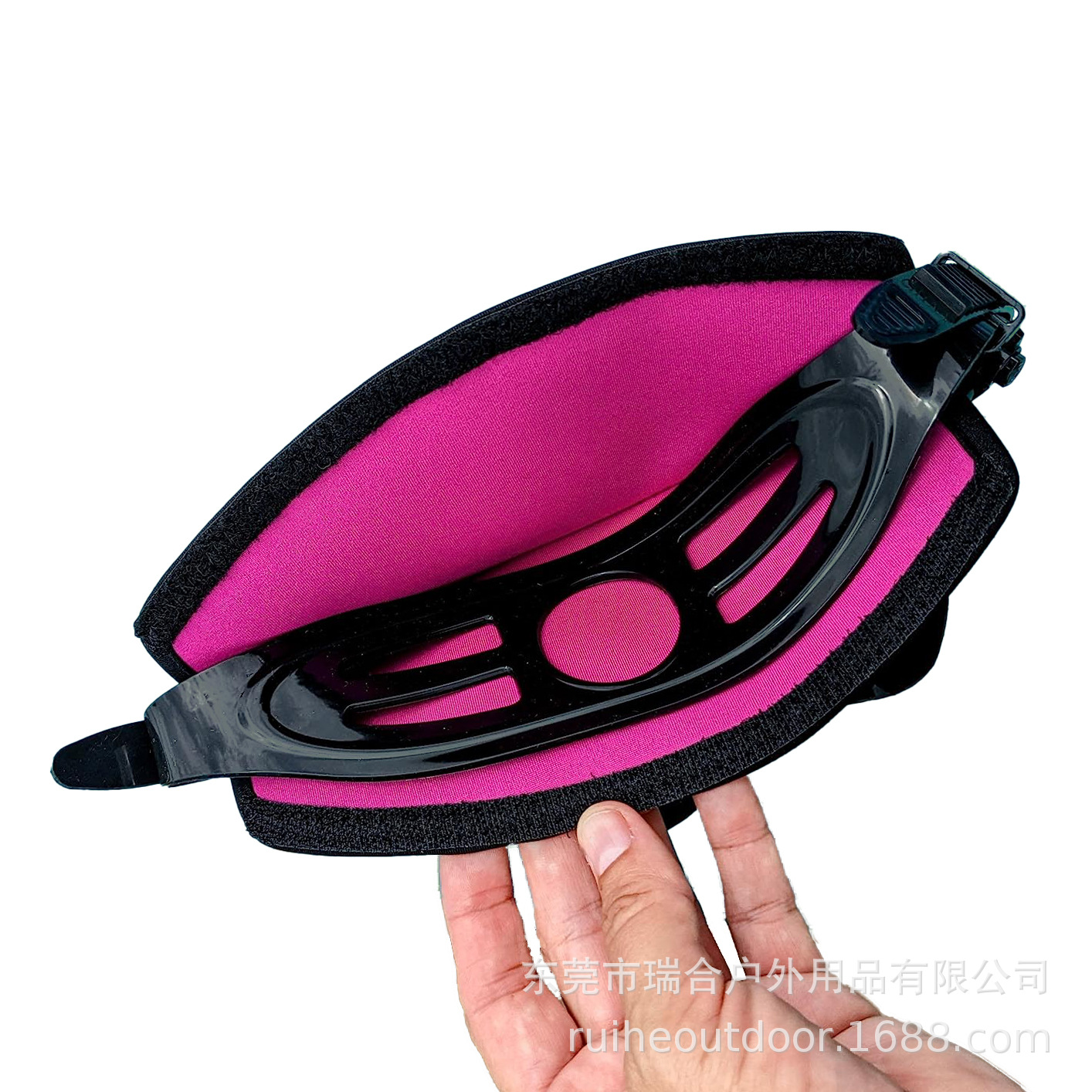 Customized Thickeneded Diving Material Mask with Swimming Hair Protection Strap Snorkeling Mask with Diving Swimming Goggles Strap