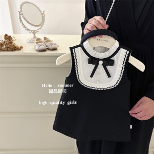 Korean Children's Clothing High-End Girls' Small Fragrant Dress Skirt Spring and Summer Performance Vest Princess Skirt L55107
