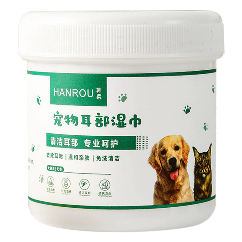 Салфетки для ушей домашних животных удаление слез Чистка собака Чистка глаз Уход артефакт одноразовая ткань для глаз