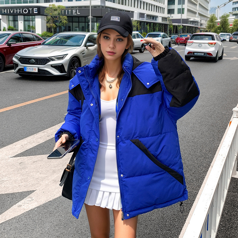 Warme Jacken für Damen sind beliebt bei übergroßen Overalls und locker geschnittenen, baumwollgefütterten Jacken_voghion.com