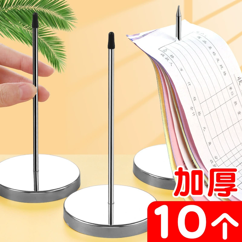 Вставка меню вилки для билетов, бумага для одной машины, бумажный билет, кухонный зажим на вынос, кассир, одноконтактный зажим для меню с одной стойкой