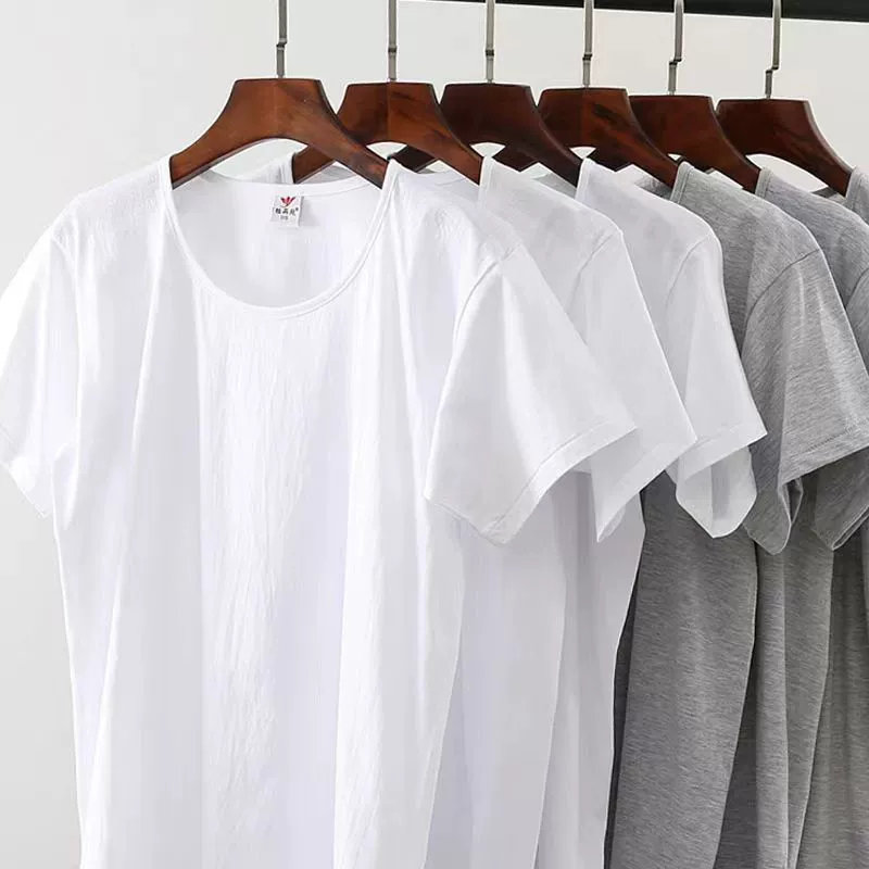 Хлопковая майка с короткими рукавами для среднего и пожилого возраста, большая версия, хлопковая майка для отца и дедушки, хлопковая майка, рубашка для пожилых людей, бег с короткими рукавами