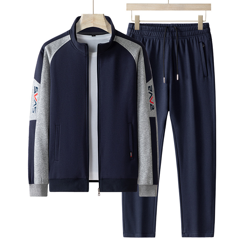 Vêtements pour hommes printemps et automne nouveaux costumes de loisirs pour hommes amples grande taille vêtements de sport deux pièces costume_voghion.com