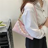 Small small bag, summer shoulder bag, purse for leisure, one-shoulder bag from pearl