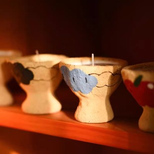 Jingdezhen Ceramic Aromatherapy Box Bowl Mud Aromatherapy Candle Bedroom Fragrance Small Fresh Best Friend Artistic Birthday Gift