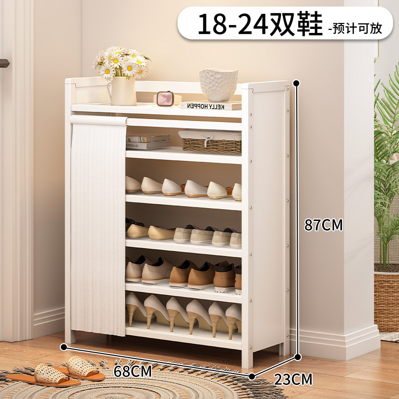 Estante de almacenamiento de almacenamiento para sala de estar doméstica sin instalación de porta de entrada del gabinete de zapatos multicapa estante de almacenamiento de suelo simple