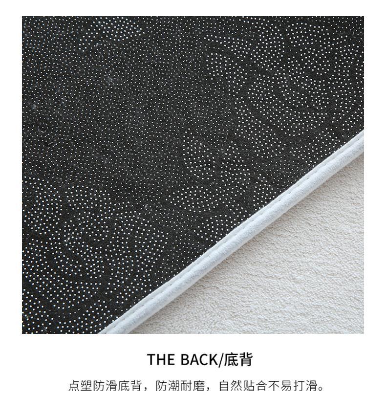 Winter Cream Style Living Room Carpet Thickeneded Plush Accessible Luxury High-End Coffee Table Blanket Pure Color Bedroom Floor Mat Wipeable and Washable