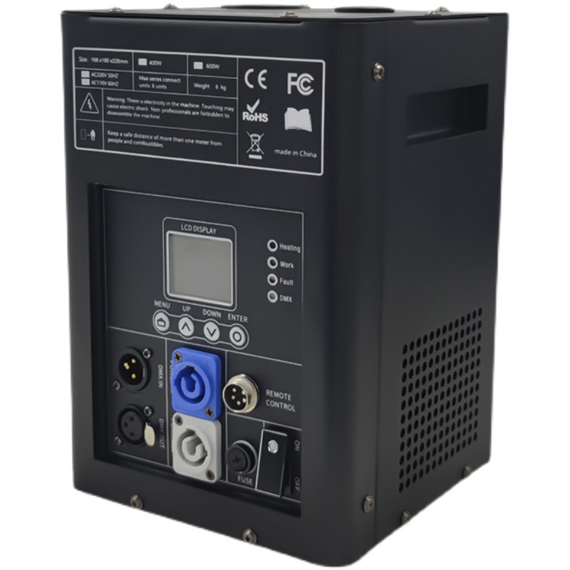 Control remoto máquina de fuegos artificiales etapa máquina de pulverización electrónica superior pulverización inferior modelo de rendimiento bar atmósfera máquina