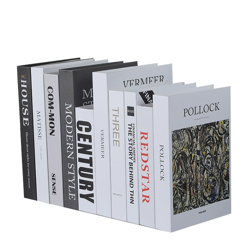 Современные и минималистичные украшения, книжная полка на столе, домашний декор