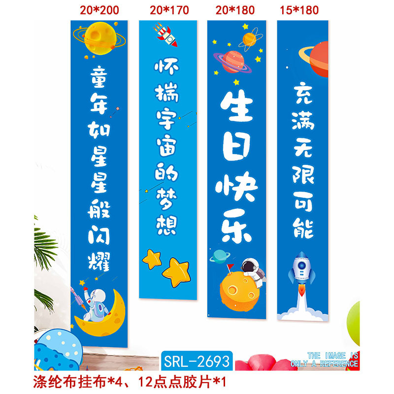 Cumpleaños escenario de decoración pancarta de niños aniversario feliz cumpleaños conjunto nuevo fondo de fiesta tela colgante