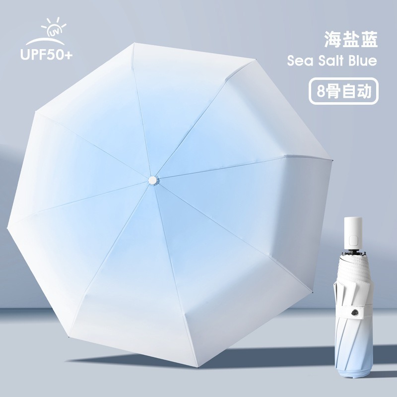 Automatic big umbrella solar-powered, fully automatic, sun protection, UV protection