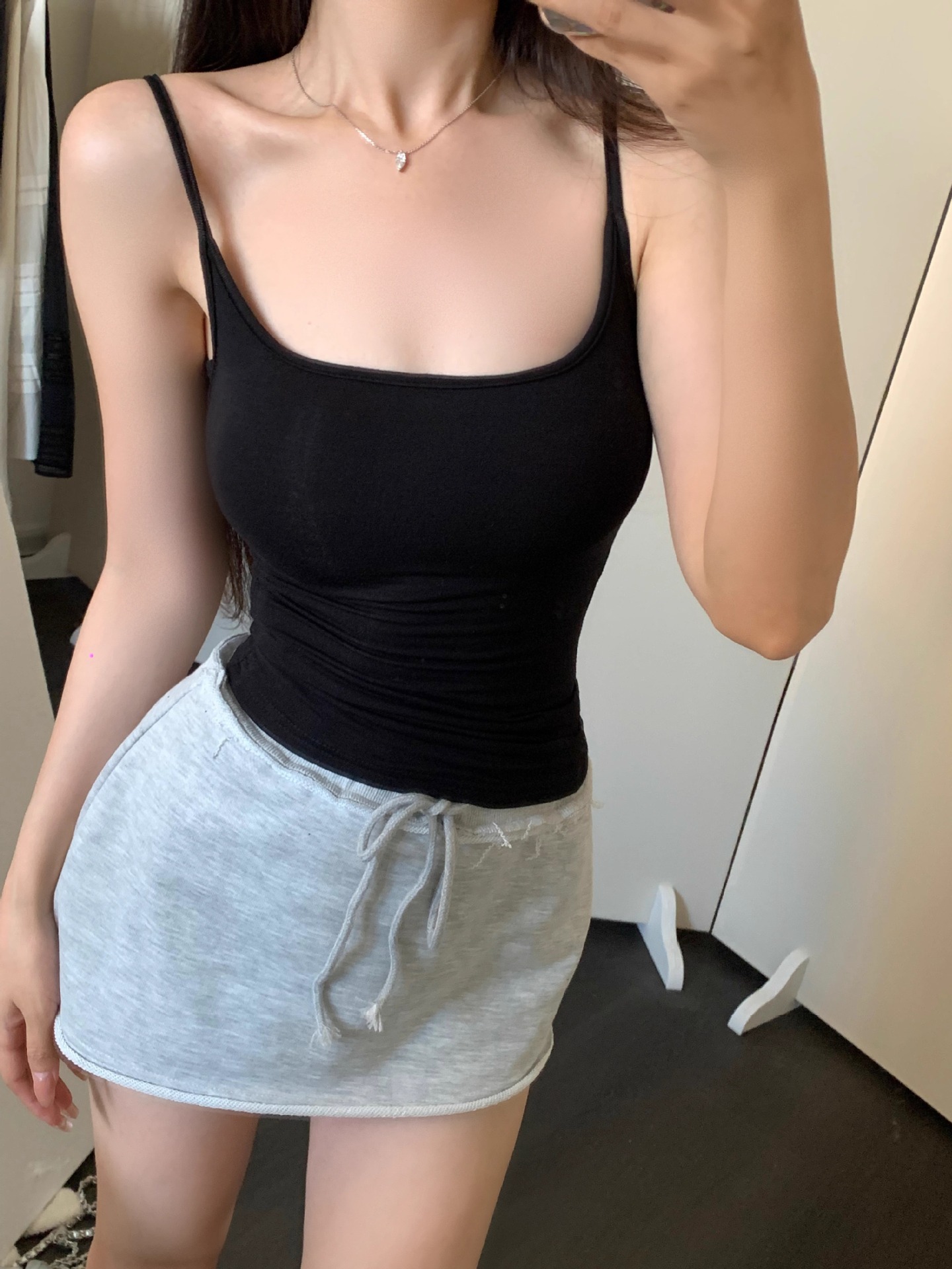 복숭아 만화 가슴 확장 슬링 가슴 패드 분리 가능한 조끼 여성의 작은 가슴 확장 큰베이스 상단 내부 상단