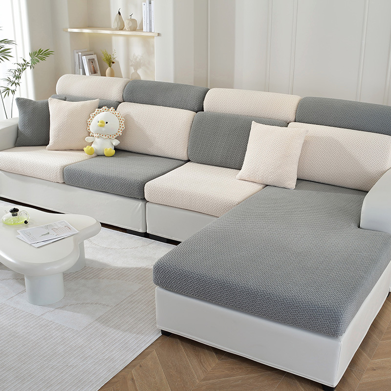 New All-Season Universal Slipcover Full Wrap Dustproof Sofa Cushion Backrest Cover Non-Slip Dirt-Resistant_voghion.com
