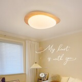 Кремовый креативный потолочный светильник для спальни, защита глаз