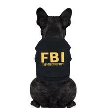 Summer Cotton Breathable Pet Dog Clothes FBI Camouflage羳